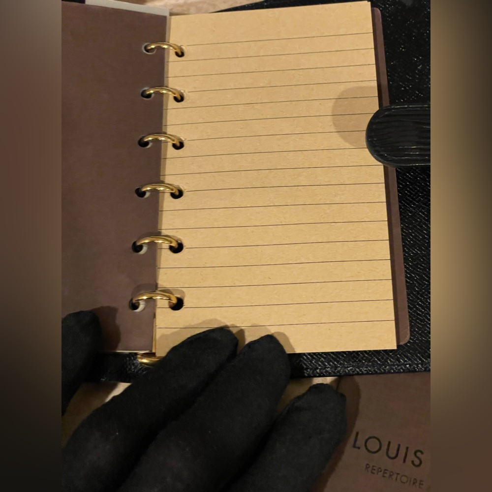 Louis Vuitton Black Epi Leather Travel Agenda EUC COA Full Set - Picture 15 of 15
